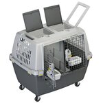 Stefanplast Cage pour animaux Gulliver Touring 80x58x62 cm Gris 81340