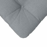 vidaXL Coussins de siège 4 Pièces Gris clair 40 x 40 x 12 cm tissu