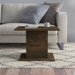 Vidaxl table basse chêne fumé 55 5x55 5x40 cm aggloméré
