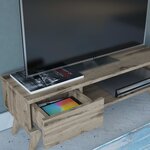 Homemania meuble tv maya 90x30x33 cm noyer