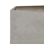 vidaXL Jardinière hexagone 69x60x45 cm acier inoxydable