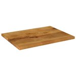 vidaXL Dessus de table 90x60x2 5 cm rectangulaire bois massif manguier