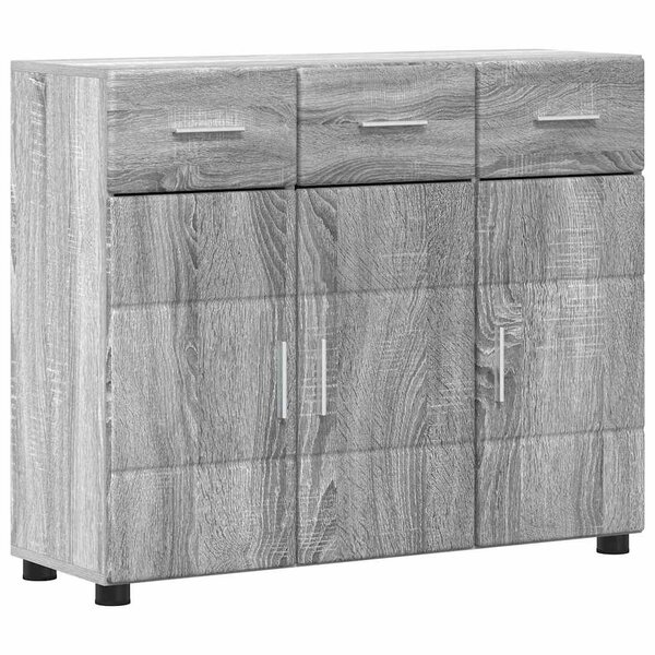 vidaXL Buffet FLORIN Gris Sonoma 88 5 x 30 5 x 73 cm Bois d'ingénierie