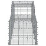 vidaXL Paniers à gabions arqués 9 Pièces 300x50x40/60 cm fer galvanisé