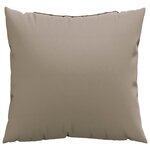 vidaXL Coussins de canapé lot de 4 taupe 60x60 cm tissu