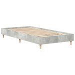 vidaXL Cadre de lit sans matelas gris béton 90x190cm bois d'ingénierie