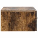 vidaXL Cabinet de chevet mural Chêne fumé 49 x 34 5 x 20 cm