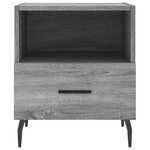 vidaXL Table de chevet sonoma gris 40x35x47 5 cm bois d’ingénierie