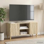 vidaXL Meuble TV 102 x 34 5 x 50 cm Chêne Sonoma Bois d'ingénierie