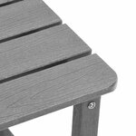vidaXL Table d'appoint Gris clair 38 x 38 x 46 cm Polyéthylène