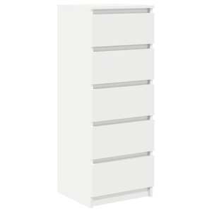 vidaXL Buffet avec tiroirs blanc 37 5x35x99 cm bois d'ingénierie