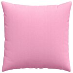 vidaXL Coussins de canapé 2 Pièces Rose 60 x 60 cm tissu