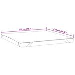 vidaXL Protège-matelas blanc 200x220 cm imperméable