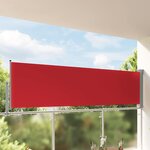 vidaXL Auvent latéral rétractable de patio 100x300 cm Rouge