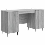 vidaXL Bureau Sonoma gris 142 5 x 50 x 75 cm Bois d'ingénierie