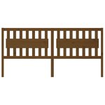 vidaXL Tête de lit Marron miel 205 5x4x100 cm Bois massif de pin