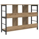 vidaXL Étagère Chêne artisanal 102 x 32 x 72 5 cm Bois d'ingénierie