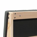 vidaXL Tête de lit capitonnée Gris foncé 180 cm Pin massif