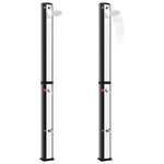 vidaXL Douche solaire d'extérieur avec pomme de douche et robinet 35 L