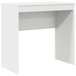 vidaXL Bureau avec rangement avec tiroir 2 Pièces Blanc 80 x 40 x 76 cm