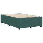 vidaXL Cadre de lit sans matelas vert foncé 120x200 cm velours