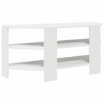 vidaXL MeubleTVd'Angle Blanc 102x40 5x45cm Bois d'ingénierie