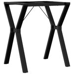 vidaXL Pieds de table à manger cadre en Y 60x50x73 cm fonte