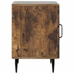 vidaXL Cabinet de chevet 2 Pièces Chêne fumé 43 x 34 5 x 50 cm