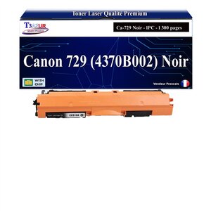 T3AZUR -Toner compatible avec Canon 729 (4370B002) pour Canon LBP7010C  LBP7018C - Noir