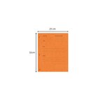 Paquet De 25 Dossiers De Plaidoirie Pour/contre Carte Lustrée 25x32cm - Orange - X 5 - Exacompta