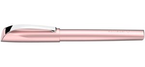 Stylo-plume ceod shiny brillant plume taille m + cartouche bleu roi  rose poudré x 10 schneider