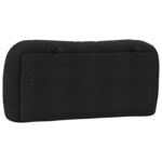 vidaXL Coussin de tête de lit noir 90 cm tissu