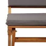 vidaXL Chaises de bistrot d'extérieur 6 Pièces Gris foncé 38 x 46 x 85 cm