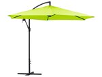 Parasol jardin déporté alu "ilios" - rond - ø 3 m - vert