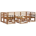 vidaXL Ensemble de canapés d'extérieur 7 pc Naturel