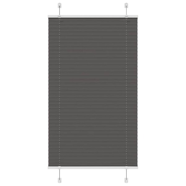 vidaXL Store plissé noir 70x150 cm largeur du tissu 69 4 cm polyester