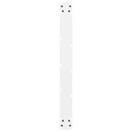 vidaXL Pieds de table à manger Blanc 2 pièces 70 x (72-73) cm Acier