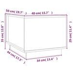 vidaXL Table basse 40x50x35 cm Bois massif de pin