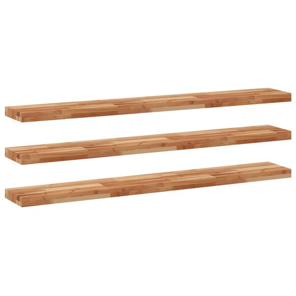 vidaXL Étagères flottantes 3 Pièces 160x20x4 cm acacia massif à l'huile
