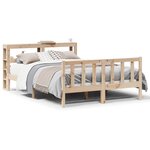 vidaXL Cadre de lit sans matelas 140x190 cm bois de pin massif