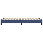 vidaXL Cadre de lit sans matelas bleu 90x190 cm tissu