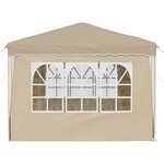vidaXL Tente de fête pop-up 288 x 288 x 245 cm Crème Tissu Oxford