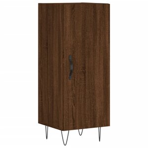 vidaXL Buffet Chêne marron 34 5x34x90 cm Bois d'ingénierie