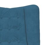 vidaXL fauteuil Bleu 63 x 67 x 94 cm Velours
