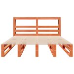 vidaXL Cadre de lit sans matelas cire marron 150x200cm bois pin massif