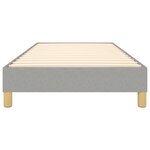 vidaXL Cadre de lit Gris clair 80x200 cm Tissu