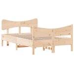 vidaXL Cadre de lit sans matelas 120x200 cm bois de pin massif