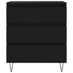 vidaXL Buffet Noir 60x35x70 cm Bois d'ingénierie