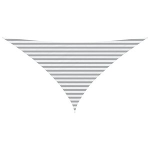 vidaXL Voile d'ombre Gris clair et blanc 3 5 x 3 5 x 4 9 m