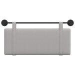 vidaXL Tête de lit suspendue Gris nuage tissu